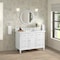James Martin Vanities 48'' Single Vanity, Bright White w/ 3 CM White Zeus Quartz Top 424-V48-BW-3WZ - alternate 2